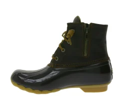 Boots & Stiefel*SPERRY Saltwater Damen Boots wasserdichte Stiefelette mit Echtleder und Wave-Siping-Technologie STS91176 Braun