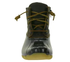 Boots & Stiefel*SPERRY Saltwater Damen Boots wasserdichte Stiefelette mit Echtleder und Wave-Siping-Technologie STS91176 Braun