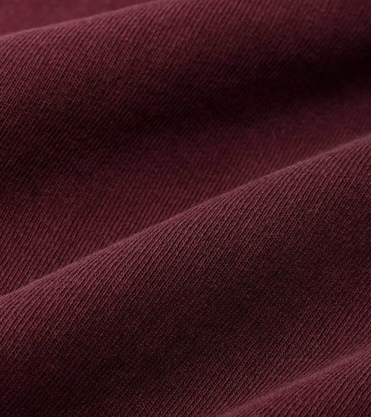 Sweater & Pullover*Sporty & Rich Damen Rundhals-Sweatshirt mit Health Wellness-Print Baumwoll-Pullover Merlot/Weiß