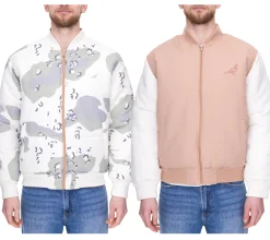 Jacken & Mäntel*STAPLE Broadway Herren Bomber-Jacke im Allover-Camouflage-Print wendbare Herbst-Jacke 220907065 Hellbraun/Beige