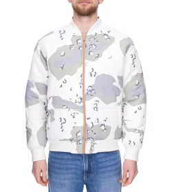 Jacken & Mäntel*STAPLE Broadway Herren Bomber-Jacke im Allover-Camouflage-Print wendbare Herbst-Jacke 220907065 Hellbraun/Beige