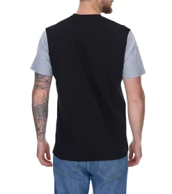 T-Shirts & Tank Tops*STAPLE Herren T-Shirt modisches Baumwoll-Shirt mit großem Marken-Schriftzug auf der Front 2208C7058 Schwarz