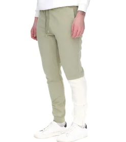 Jogginghosen & Fitnessmode*STAPLE Logan Herren lockere Jogger Jogging-Hose Sport-Hose Homewear 2209B7002 Grün/Beige