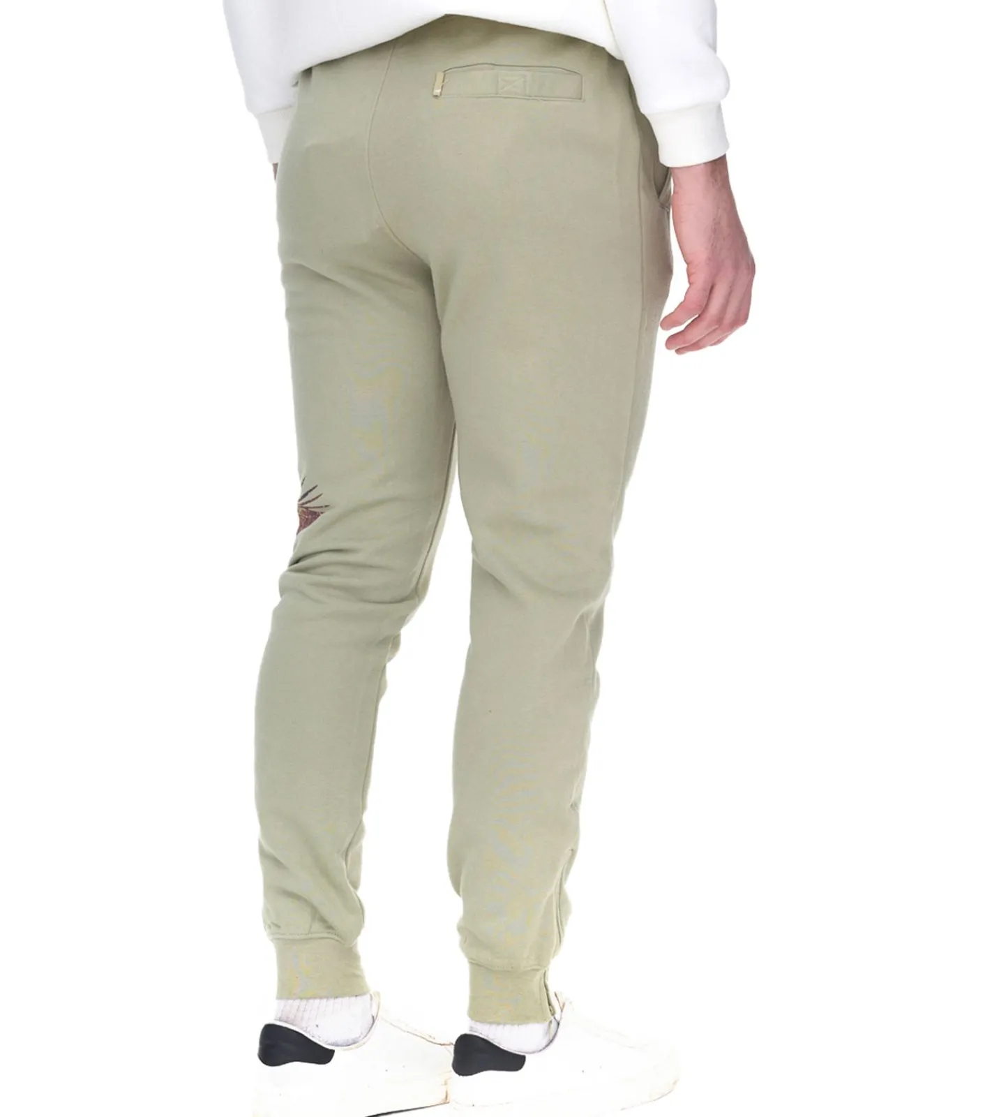 Jogginghosen & Fitnessmode*STAPLE Sage Herren lockere Jogger Jogging-Hose mit Schlangen und Adler Print 2209B6997 Olivgrün