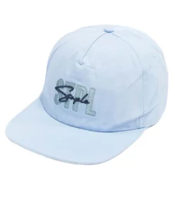 Caps & Mützen*STAPLE Sage Herren Snapback-Cap mit Marken-Schriftzug auf der Front Baumwoll-Cap 2302AX7198 Hellblau