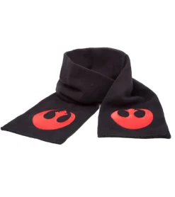 Handschuhe & Schals*BioworldMerch Star Wars Rebellenallianz Schal für Damen und Herren Fan-Wear Strick-Schal KS080443STW Schwarz