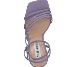 Zehentrenner & Sandalen*Steve Madden All In Damen Sandalette Riemchen-Sandalen SM11001918-02002-523 Lavendel-Lila