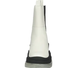 Boots & Stiefel*Steve Madden Challenger Damen Boots Echtleder SM11001719-03001-287 Creme-Schwarz