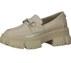 Ballerinas & Slipper|Halbschuhe & Pumps*Steve Madden Trifecta Plateau-Schuhe Retro Loafer Halbschuhe SM11001855-02002-166 Beige