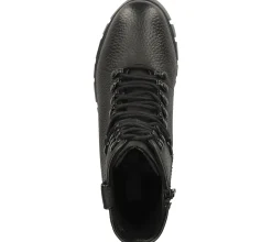 Boots & Stiefel*STEVEN NEW YORK Damen Echtleder Stiefelette Schnür-Schuhe SNY11000103-03003-014 Schwarz