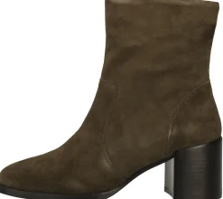 Boots & Stiefel*STEVEN NEW YORK Damen Echtleder Stiefelette mit Blockabsatz SNY11000058-03002-305 Grün