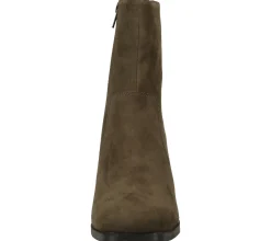 Boots & Stiefel*STEVEN NEW YORK Damen Echtleder Stiefelette mit Blockabsatz SNY11000058-03002-305 Grün