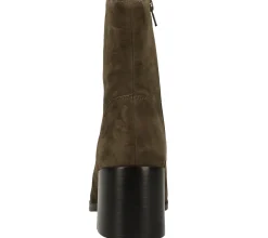 Boots & Stiefel*STEVEN NEW YORK Damen Echtleder Stiefelette mit Blockabsatz SNY11000058-03002-305 Grün