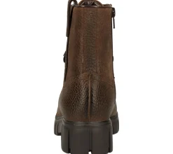 Boots & Stiefel*STEVEN NEW YORK Damen Echtleder Stiefelette Schnür-Schuhe SNY11000103-03003-983 Braun