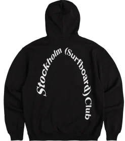 Pullover & Sweater*Stockholm (Surfboard) Club nachhaltiger Herren Hoodie Kapuzen-Pullover Basic-Pullover moderner Baumwoll-Pullover U1000032 Schwarz