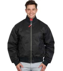 Jacken & Mäntel*Stockholm (Surfboard) Club Herren Bomber-Jacke stylische College-Jacke U3000101 Schwarz