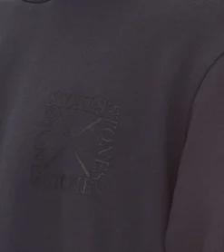 Pullover & Sweater*STONES Herren Basic-Pullover moderner Baumwoll-Sweater Sweatshirt Langarm-Shirt 400gsm Dunkel-Grau