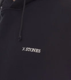 Pullover & Sweater*STONES Herren Hoodie moderner Baumwoll-Pullover Kapuzen-Pullover mit Logo-Stick Oversized-Fit 400gsm Braun, Beige, Schwarz