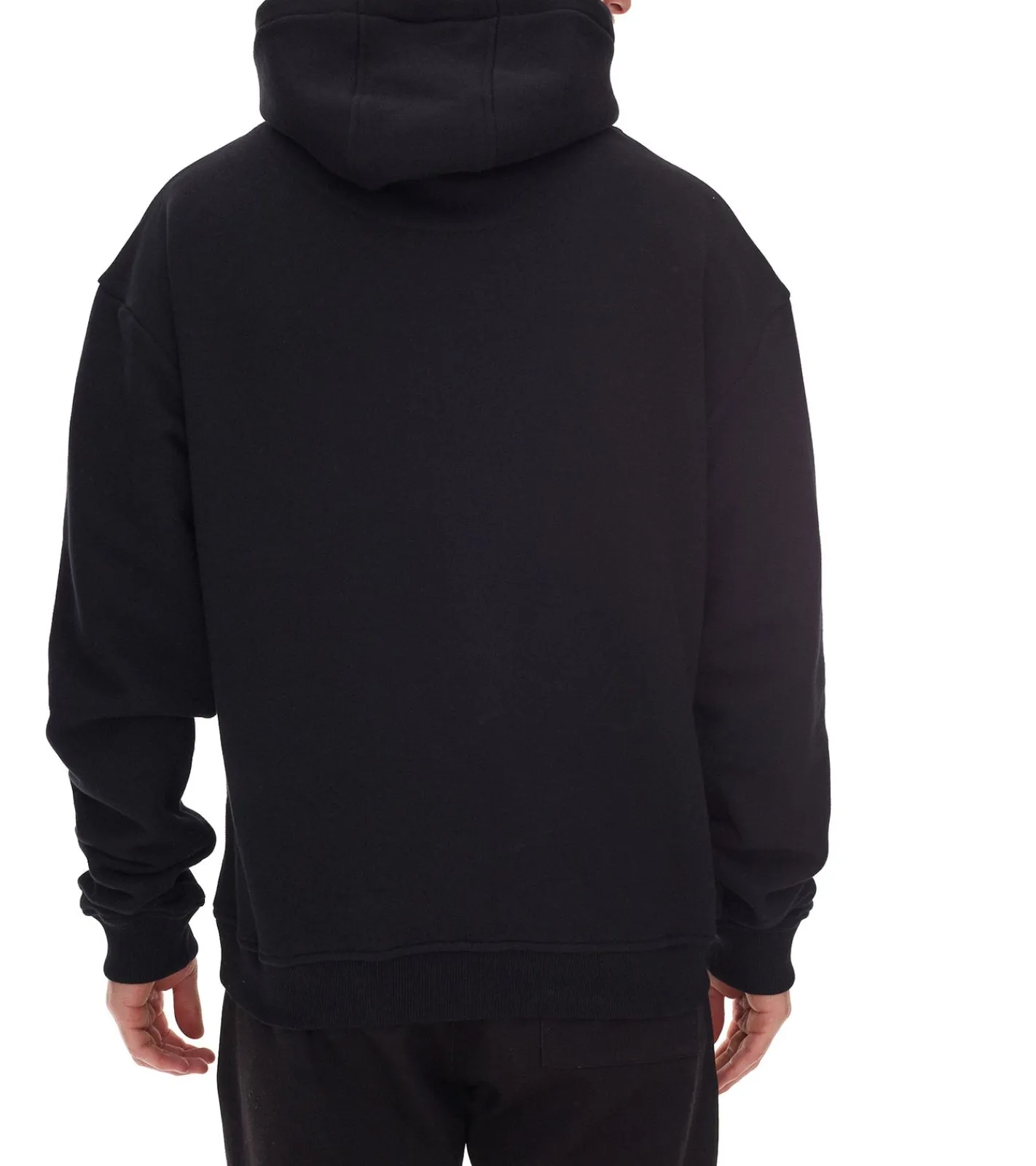 Pullover & Sweater*STONES Herren Hoodie moderner Baumwoll-Pullover Kapuzen-Pullover mit Logo-Stick Oversized-Fit 400gsm Braun, Beige, Schwarz