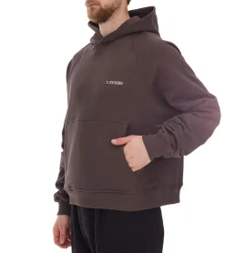 Pullover & Sweater*STONES Herren Hoodie moderner Baumwoll-Pullover Kapuzen-Pullover mit Logo-Stick Oversized-Fit 400gsm Braun, Beige, Schwarz