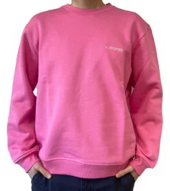 Pullover & Sweater*STONES Herren Pullover Baumwoll-Sweater Rundhals-Sweater Oversize-Sweater 400gsm Sweatshirt Pink