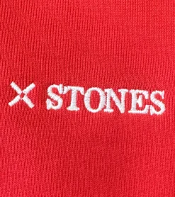 Pullover & Sweater*STONES Herren Pullover Baumwoll-Sweater Rundhals-Sweater Oversize-Sweater 400gsm Sweatshirt Rot