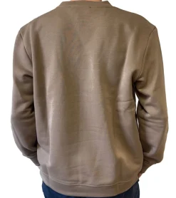 Pullover & Sweater*STONES Herren Pullover Baumwoll-Sweater Rundhals-Sweater Oversize-Sweater 400gsm Sweatshirt Rot, Dunkelbraun oder Braun