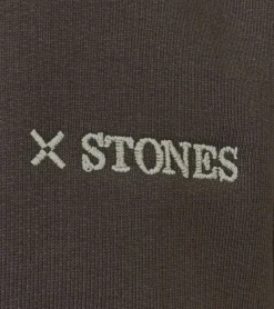 Pullover & Sweater*STONES Herren Pullover Baumwoll-Sweater Rundhals-Sweater Oversize-Sweater 400gsm Sweatshirt Braun