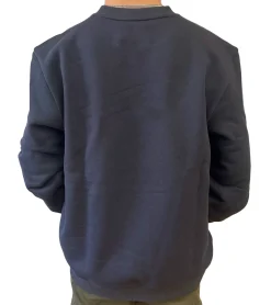 Pullover & Sweater*STONES Herren Pullover modernes Baumwoll-Shirt Oversized-Sweater mit Rundhals und Stick-Logo Sweatshirt Dunkelblau