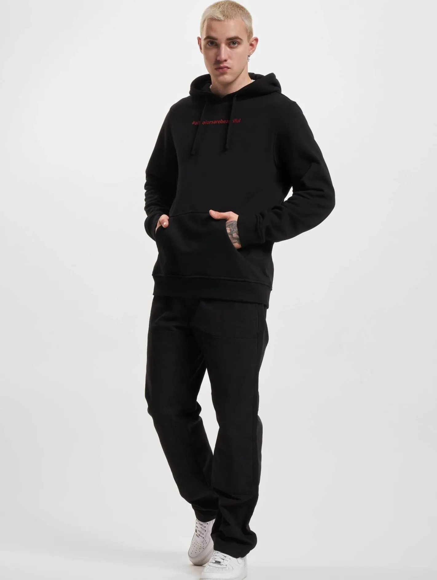 Pullover & Sweater*Stylewriting Allcolors Hoody Schwarz/Rostrot