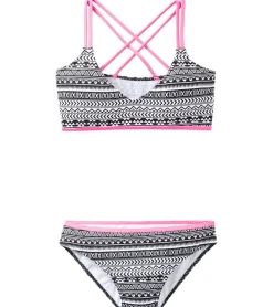 Wassersport|Nachtwäsche & Bademode*O46bpx stylisches Kinder Bikini-Set mit coolem Inka-Muster bedruckt Sommer-Bikini für Mädchen 968992 Bunt