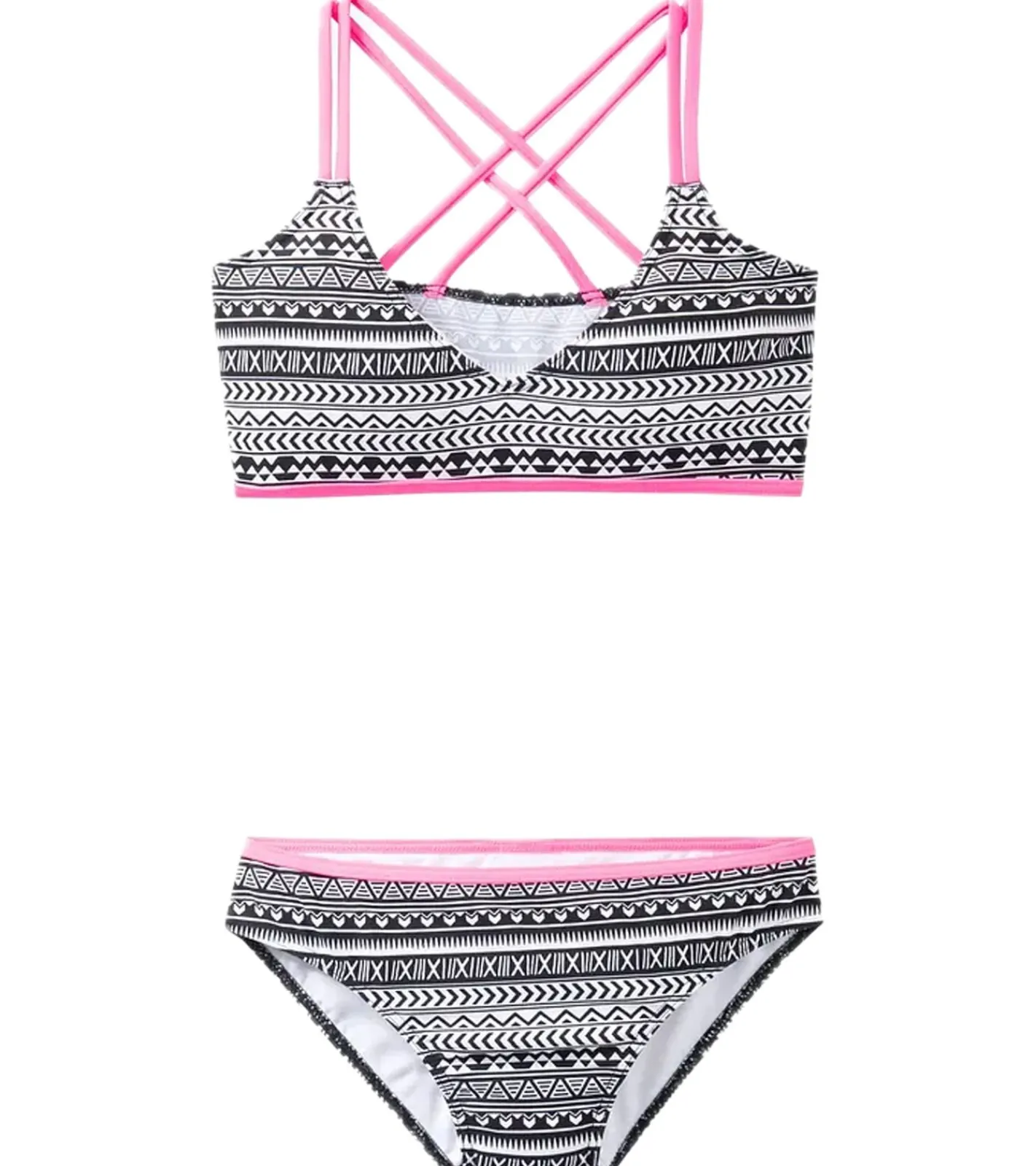 Wassersport|Nachtwäsche & Bademode*O46bpx stylisches Kinder Bikini-Set mit coolem Inka-Muster bedruckt Sommer-Bikini für Mädchen 968992 Bunt