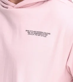 Pullover & Sweater*SUBLEVEL Herren Kapuzen-Pullover Baumwoll-Hoodie mit Eingriffstaschen Sweater H10014T21326A in Rosa oder Weiß