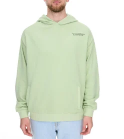 Pullover & Sweater*SUBLEVEL Herren Kapuzen-Pullover Baumwoll-Hoodie mit Eingriffstaschen Sweater H10014T21326A Rosa, Hellgrün oder Weiß