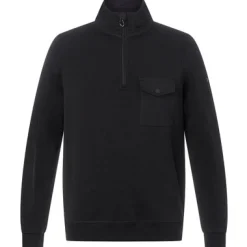 Pullover & Sweater*super.natural Herren Pullover Alpine Active Quarter Pullover Schwarz