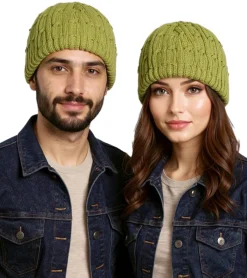 Caps & Mützen*BioworldMerch System of A Down Beanie kuschelige Frühlings-Mütze gemütlicher Strick-Beanie Olivgrün