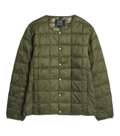 Jacken & Mäntel*TAION Herren 800 FLP Daunen-Jacke mit Knopfverschluss Stepp-Jacke stylische Outdoor-Jacke Grün