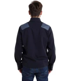 Jacken & Mäntel*TAION Herren Strick-Jacke mit Brusttasche Troyer-Jacke Herbst-Jacke KN102WZML-1 Dunkelblau