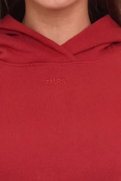 Sweater & Pullover*Tamaris Damen Hoodie Baumwoll-Pullover mit Kapuze und Kängurutasche 29289356 Rost