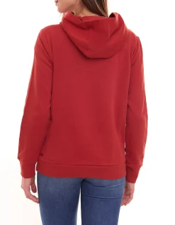 Sweater & Pullover*Tamaris Damen Hoodie Baumwoll-Pullover mit Kapuze und Kängurutasche 29289356 Rost