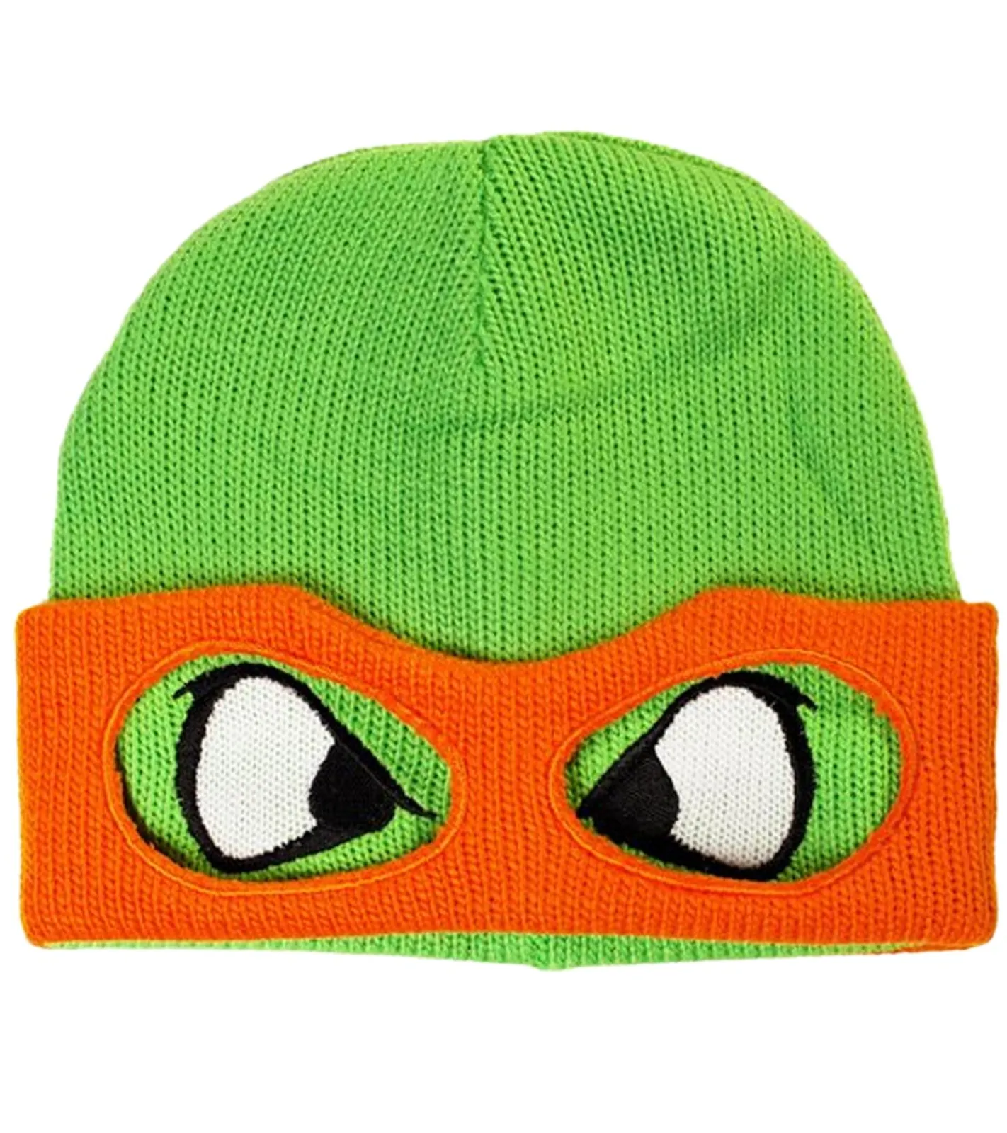 Caps & Mützen*BioworldMerch Teenage Mutant Ninja Turtles Beanie im Michelangelo-Gesichtsdesign Strick-Beanie Fan-Artikel KC07QPTMT Grün