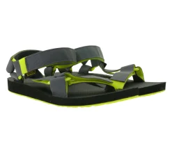 Sandalen & Zehentrenner*TEVA Original Universal Herren Trekking-Sandale nachhaltige Sommer-Sandale mit EVA-Gummisohle Outdoor-Sandale 1004006 Schwarz/Grau/Lemon-Grün