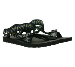Sandalen & Zehentrenner*TEVA Original Universal Herren Trekking-Sandale nachhaltige Sommer-Sandale mit EVA-Gummisohle Outdoor-Sandale 1004006 Schwarz/Blau, Schwarz Grau oder Schwarz/Grau/Grün