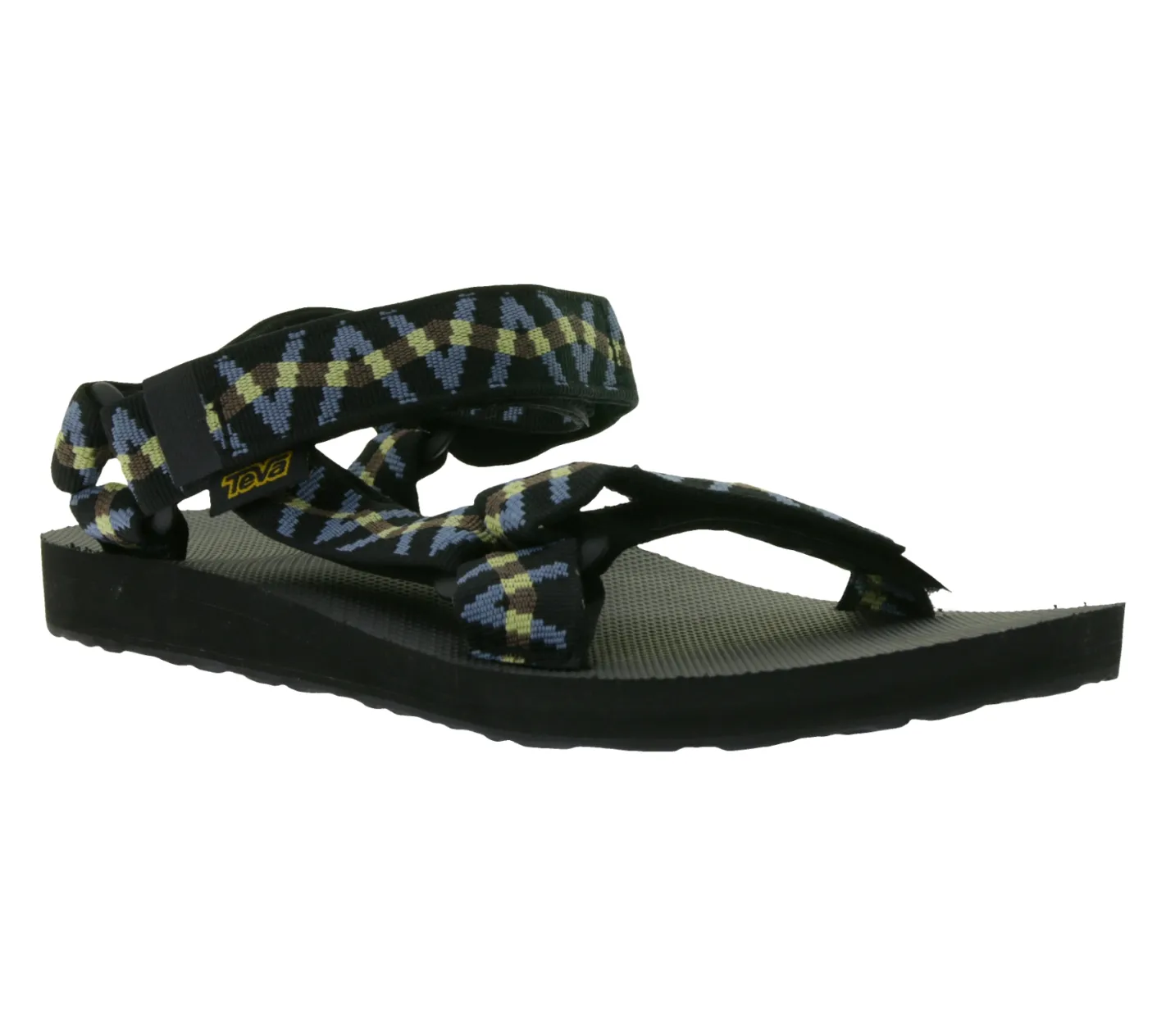 Sandalen & Zehentrenner*TEVA Original Universal Herren Trekking-Sandale nachhaltige Sommer-Sandale mit EVA-Gummisohle Outdoor-Sandale 1004006 Schwarz/Blau, Schwarz Grau oder Schwarz/Grau/Grün