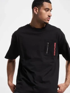 T-Shirts & Tank Tops*The Couture Club Locker geschnittenes T-Shirt mit Taschendetail in Schwarz