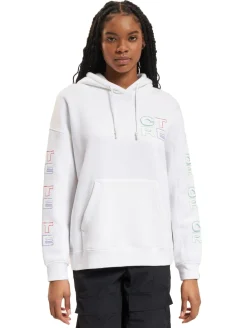 Sweater & Pullover*The Couture Club Oversize-Kapuzenpullover mit bunten Grafiken, Offwhite