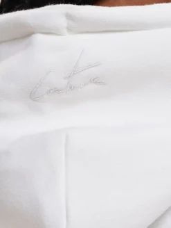 Sweater & Pullover*The Couture Club Oversize-Kapuzenpullover mit bunten Grafiken, Offwhite