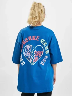 Kleider*The Couture Club  Oversize-Kleid mit Herz-Grafik, blau