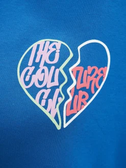 Kleider*The Couture Club  Oversize-Kleid mit Herz-Grafik, blau