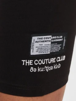 Shorts & Bermudas*The Couture Club Radlerhose mit Grafiketikett in Schwarz